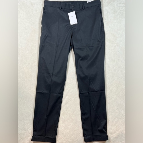 NWT Nike Dri-Fit Black 34W 34L Performance Golf Standard Fit Pants - Picture 2 of 12